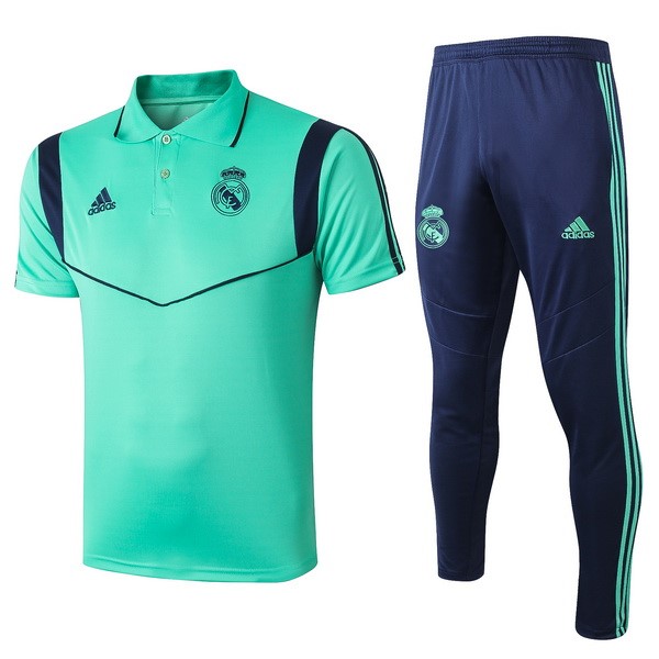 Polo Komplett Set Real Madrid 2019-20 Grün Blau